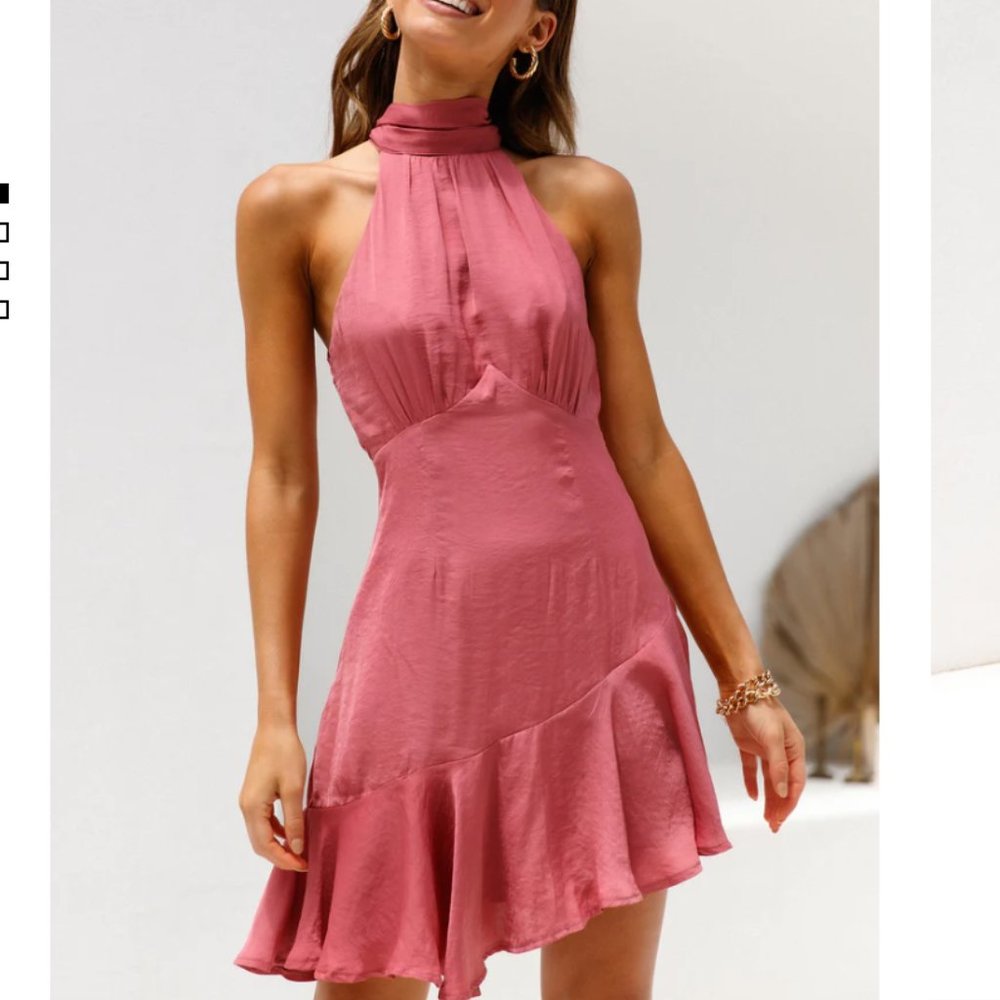 NWT Looking Cute Dress in Rose